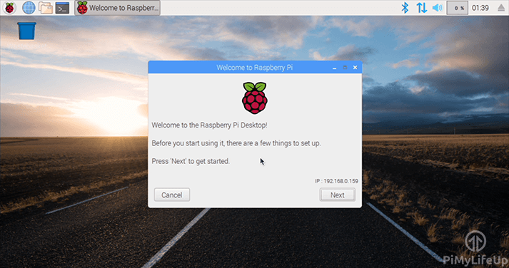Raspberry Pi Raspbian Desktop Screenshot