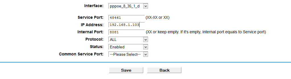 Router Port Forwarding