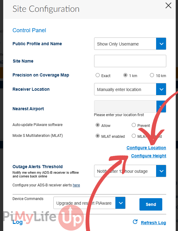 Update Site Information