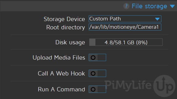 File Storage Settings