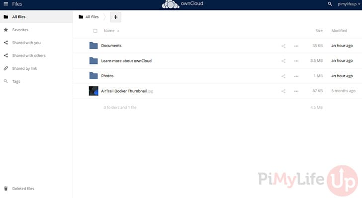 ownCloud File Upload