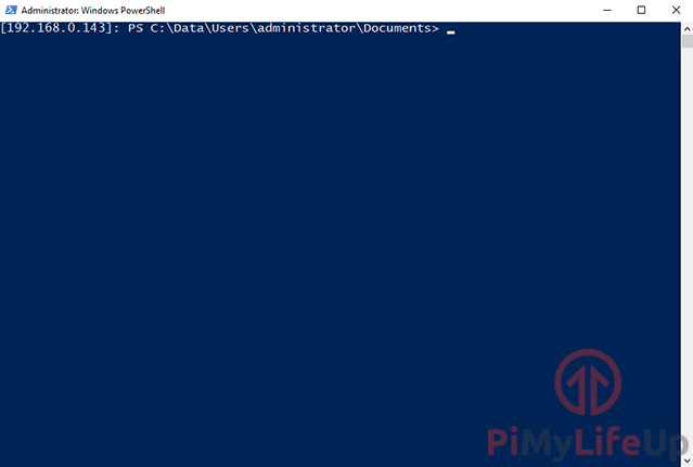 Raspberry Pi Windows 10 IoT Core Powershell connection