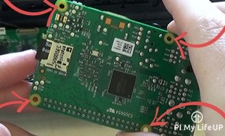 Raspberry Pi Standoff Screw Locations