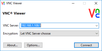 realvnc connect screen