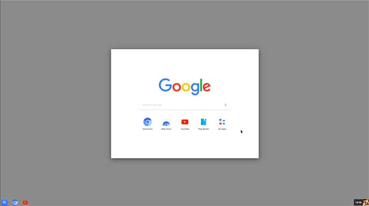 chromium OS screenshot