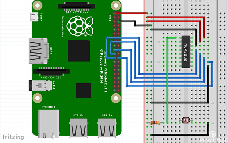 Raspberry Pi ADC Circuit