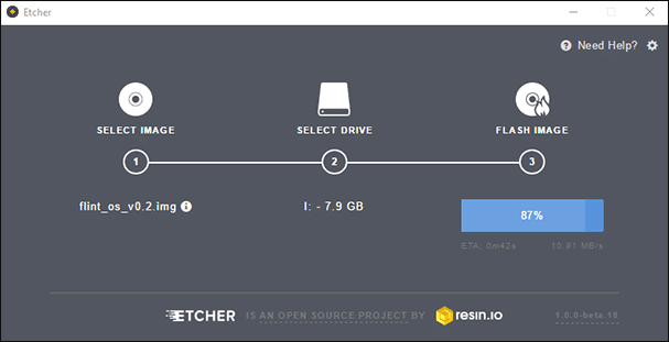 Etcher Write to USB Drive