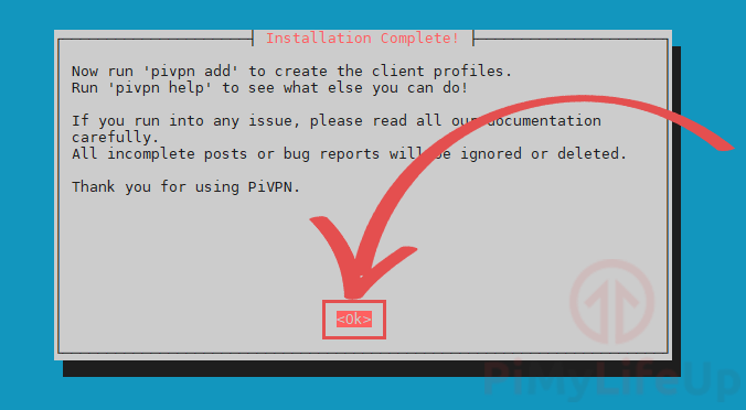 PiVPN Installation Completed