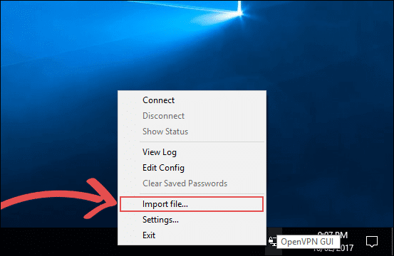 Interfaccia grafica OpenVPN