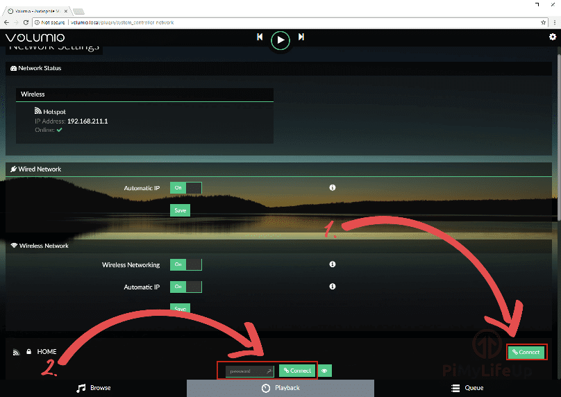 Volumio Network Settings