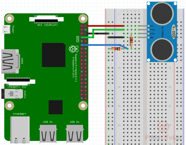 Raspberry Pi Distance Sensor using the HC-SR04 - Pi My Life Up