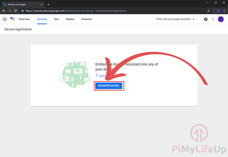 Модель регистра Raspberry Pi