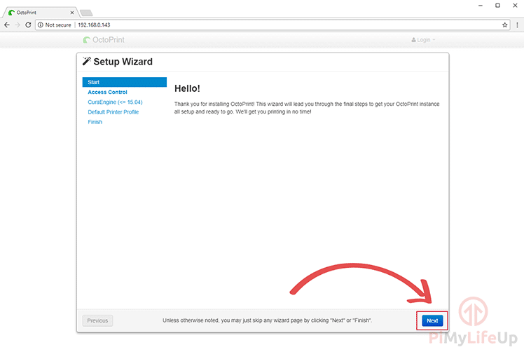 Step 01 - Welcome to OctoPrint