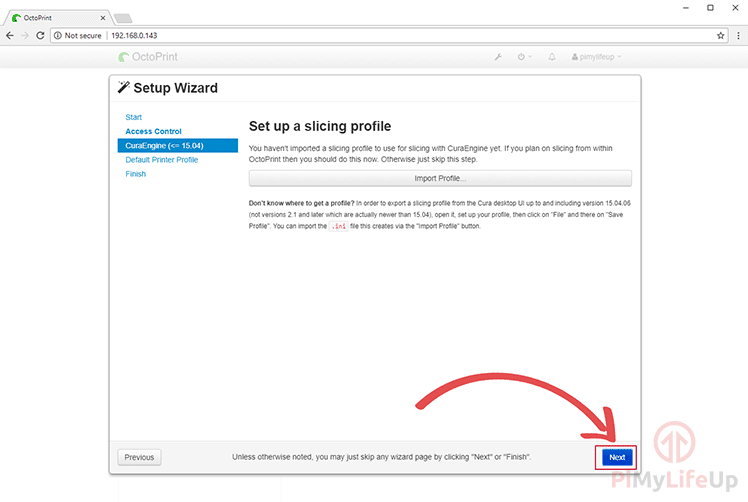 Step 03 - Set up a slicing profile