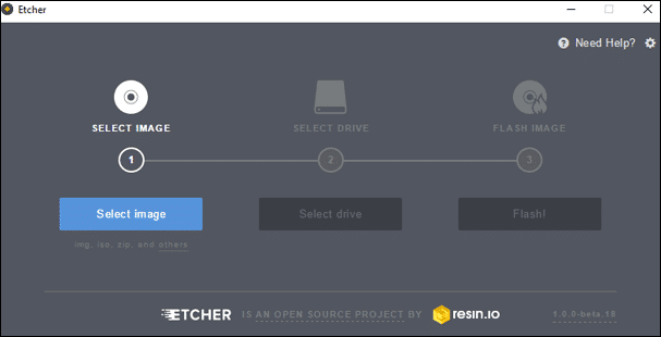 Etcher Select Image