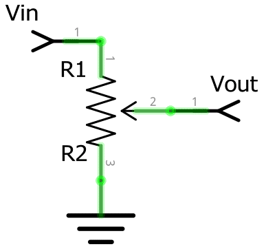 Potentiometer Voltage Divider Example