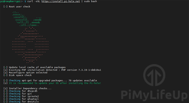 PiHole Install Script Starting