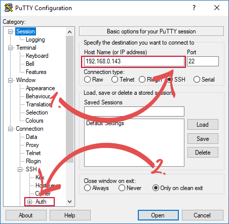 Raspberry Pi SSH Keys PuTTY Change Auth