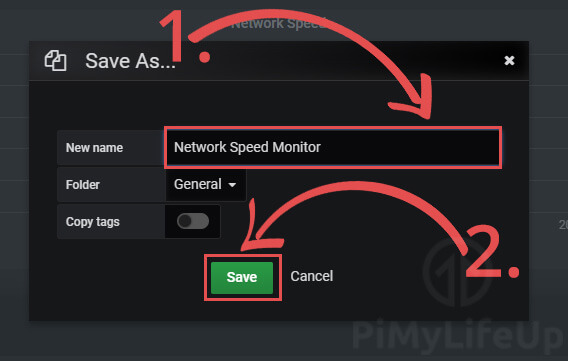 Save Grafana Dashboard