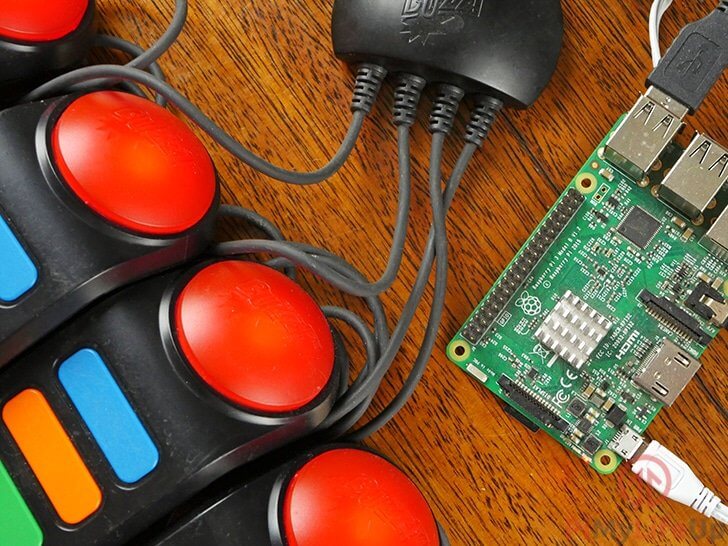 Raspberry Pi Quiz Game using Buzz Controllers