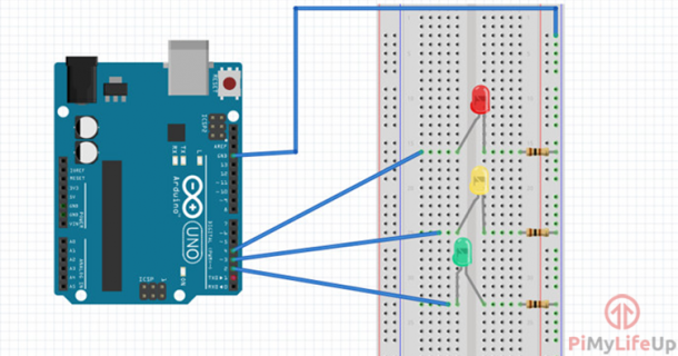 Arduino Traffic Light Project Pi My Life Up 4303