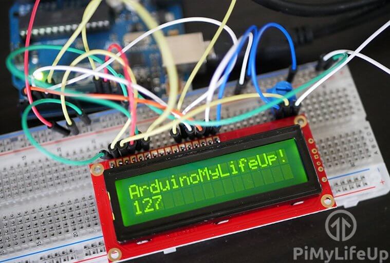 arduino lcd library shift text