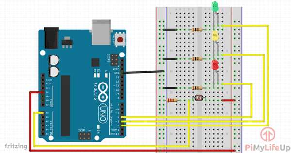 Arduino Light Sensor using a Photoresistor (LDR) - Pi My Life Up
