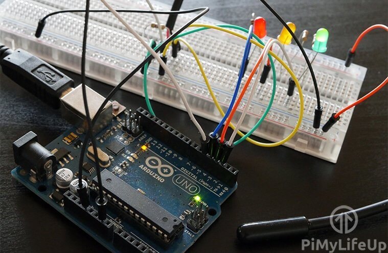 Digital Temperature Monitoring With DS18B20 Sensor & Arduino