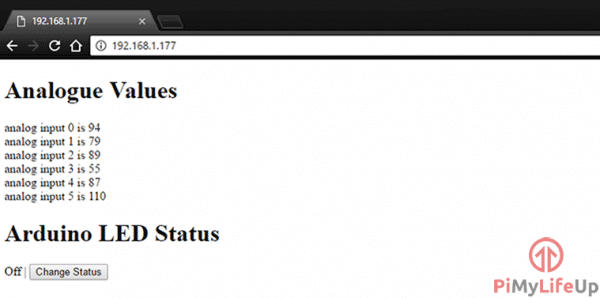 Basic Arduino Web Server - Pi My Life Up
