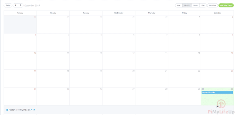 Events Calendar