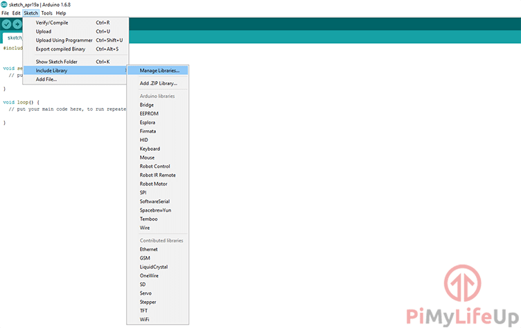 Arduino Sketch Include Library