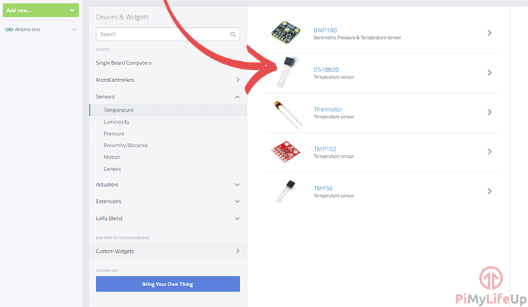 Temperature Sensor Select