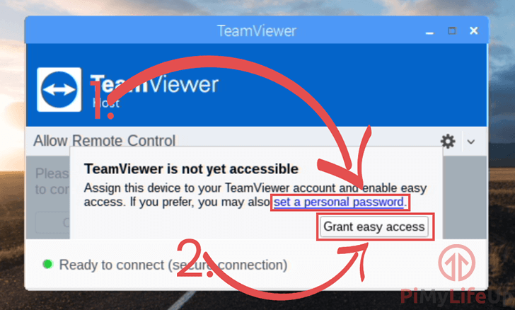 raspberry pi install teamviewer