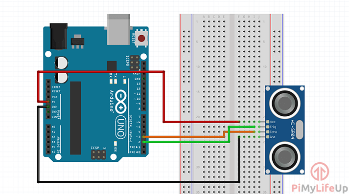 Arduino Distance Sensor Circuit