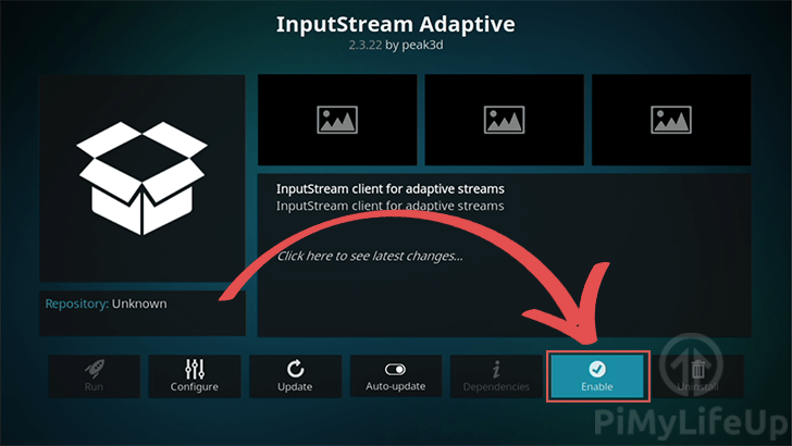  Enable InputStream Adaptive