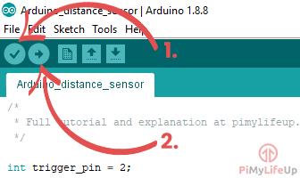 Arduino IDE Verify and Upload