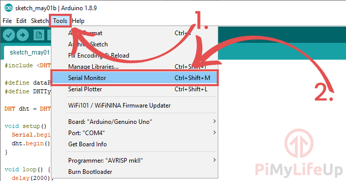 Arduino IDE Serial Monitor