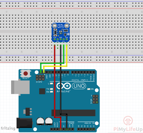 Arduino UV Sensor using the VEML6075 - Pi My Life Up