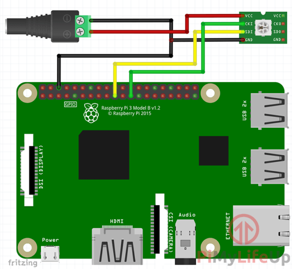 Raspberry Pi LED Strip using the APA102 - Pi My Life Up