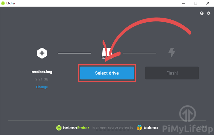 Etcher Select Disk