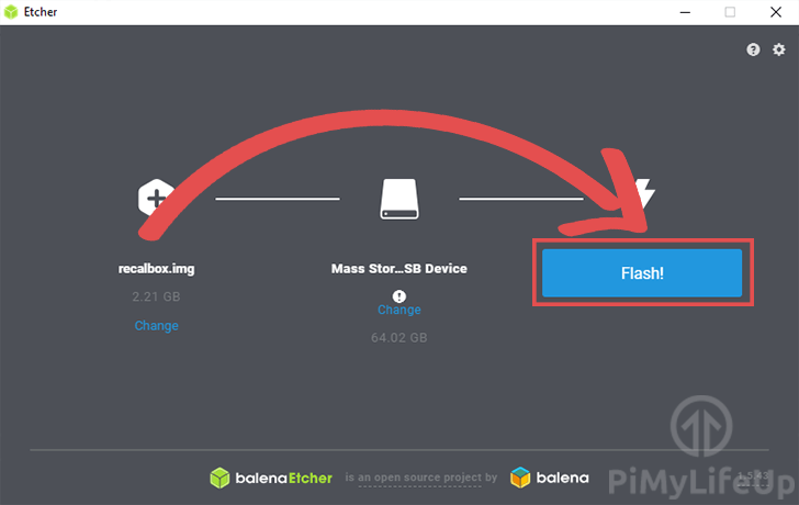 Etcher Flash Image