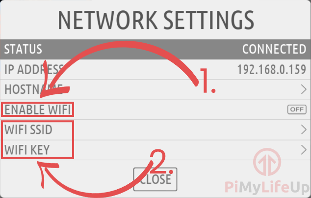 RecalBox Network Settings