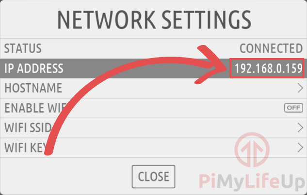 RecalBox IP Address Network Settings