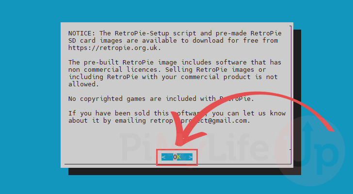 RetroPie Installation Disclaimer