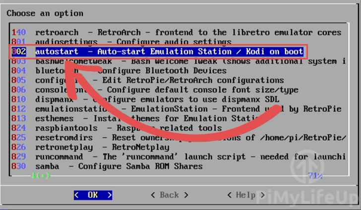 RetroPie Setup Autostart