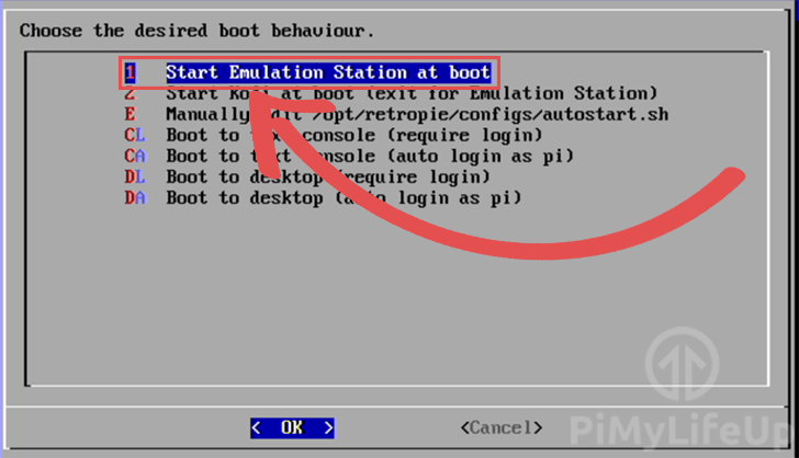 RetroPie Start Emulation at Boot