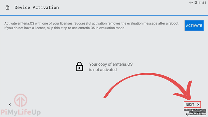 Emteria OS Device Activation