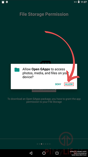 OpenGApps Allow Access