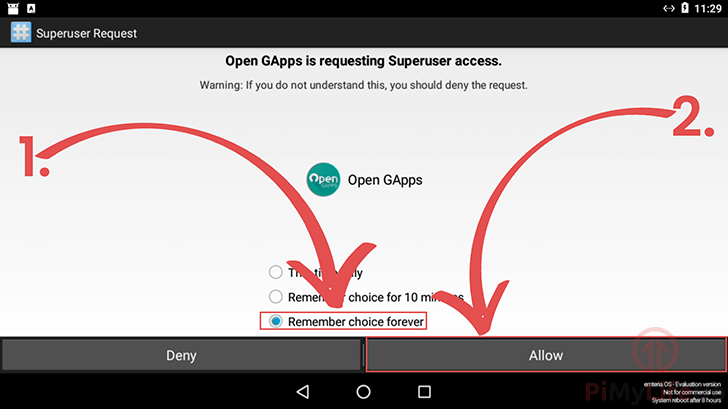 Raspberry Pi Android Superuser Access