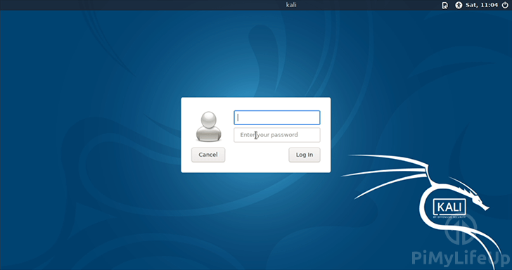 Pi Kali Linux Login Screen